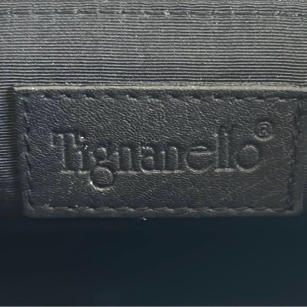 Tignanello Black Leather Shoulder Hobo Bag - Picture 5 of 5